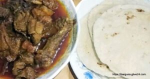 বরগুনার হাঁসের মাংস ও রুটি পিঠা 2
